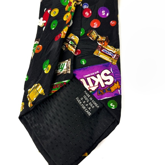 Vintage Candy 80s Necktie 100% Silk - Picture 8 of 9